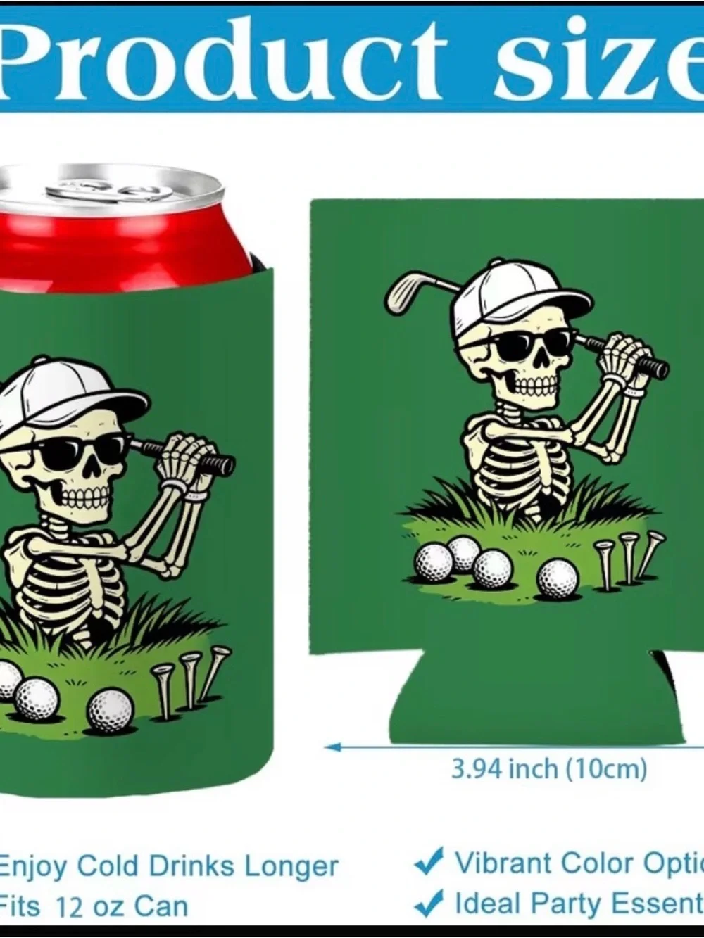 Skeleton Can Koozies – Choose Your Favorite